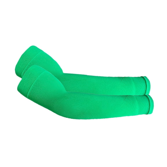 UV Arm Sleeves for Men Women - Sun Protection Sleeves - Compression Golf Baseball Cooling Tattoo Arm Sleeve Fluorescent Green One Size