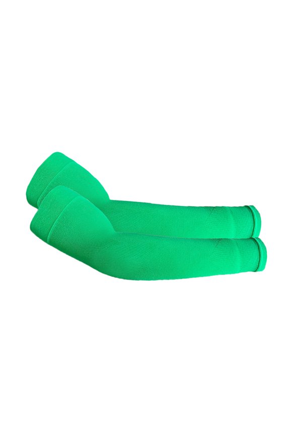 UV Arm Sleeves for Men Women - Sun Protection Sleeves - Compression Golf Baseball Cooling Tattoo Arm Sleeve Fluorescent Green One Size