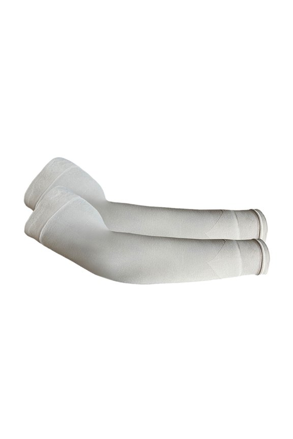 UV Arm Sleeves for Men Women - Sun Protection Sleeves - Compression Golf Baseball Cooling Tattoo Arm Sleeve Light Gray One Size