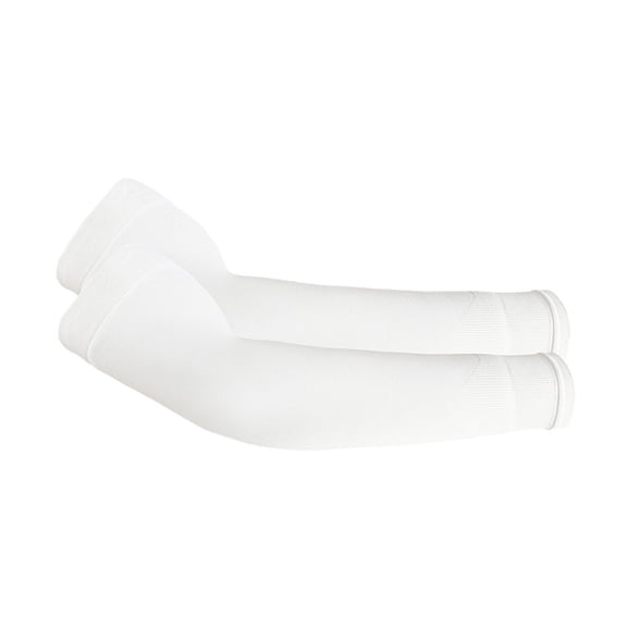 UV Arm Sleeves for Men Women - Sun Protection Sleeves - Compression Golf Baseball Cooling Tattoo Arm Sleeve White One Size