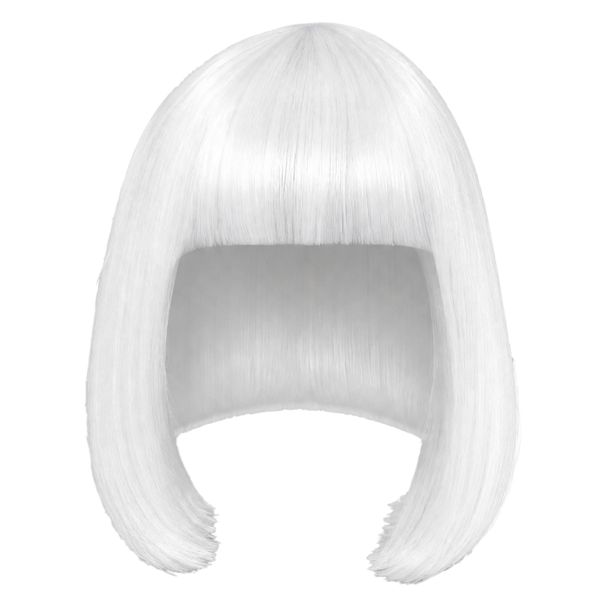 UV Color-Changing Wig Costume Accessory for Adults, White to Pink, Halloween by Way To Celebrate