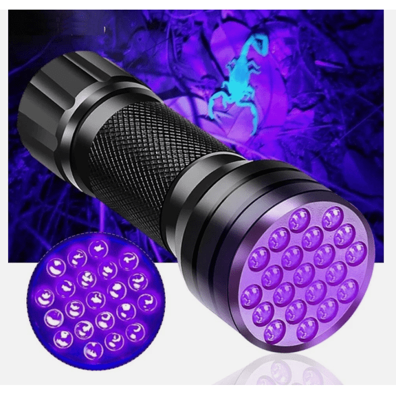 UV Black Light Flashlight  Ultraviolet LED Flashlight for Pet Urine Stain Detection, Leak Inspection & Scorpion Finder