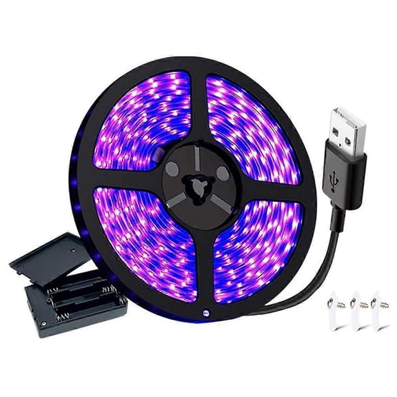 UV Black Light LED Strip 385-400nm USB UV Led Light Strip Blacklight Lamp for Bedroom Tapestry Post