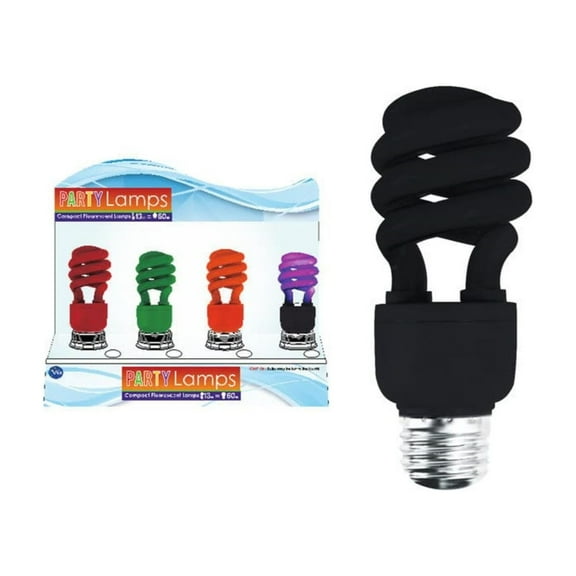 UV Blacklight CFL Bulb in Standard Edison USA Lamp Base Energy Saving