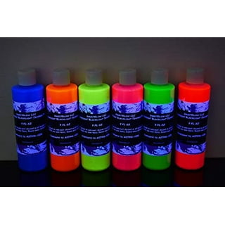 Cheer US 25ml UV Glow Blacklight Neon Face and Body Paint Glow in the Dark  Body Paints, Neon Fluorescent Glow in Dark Party Supplies 