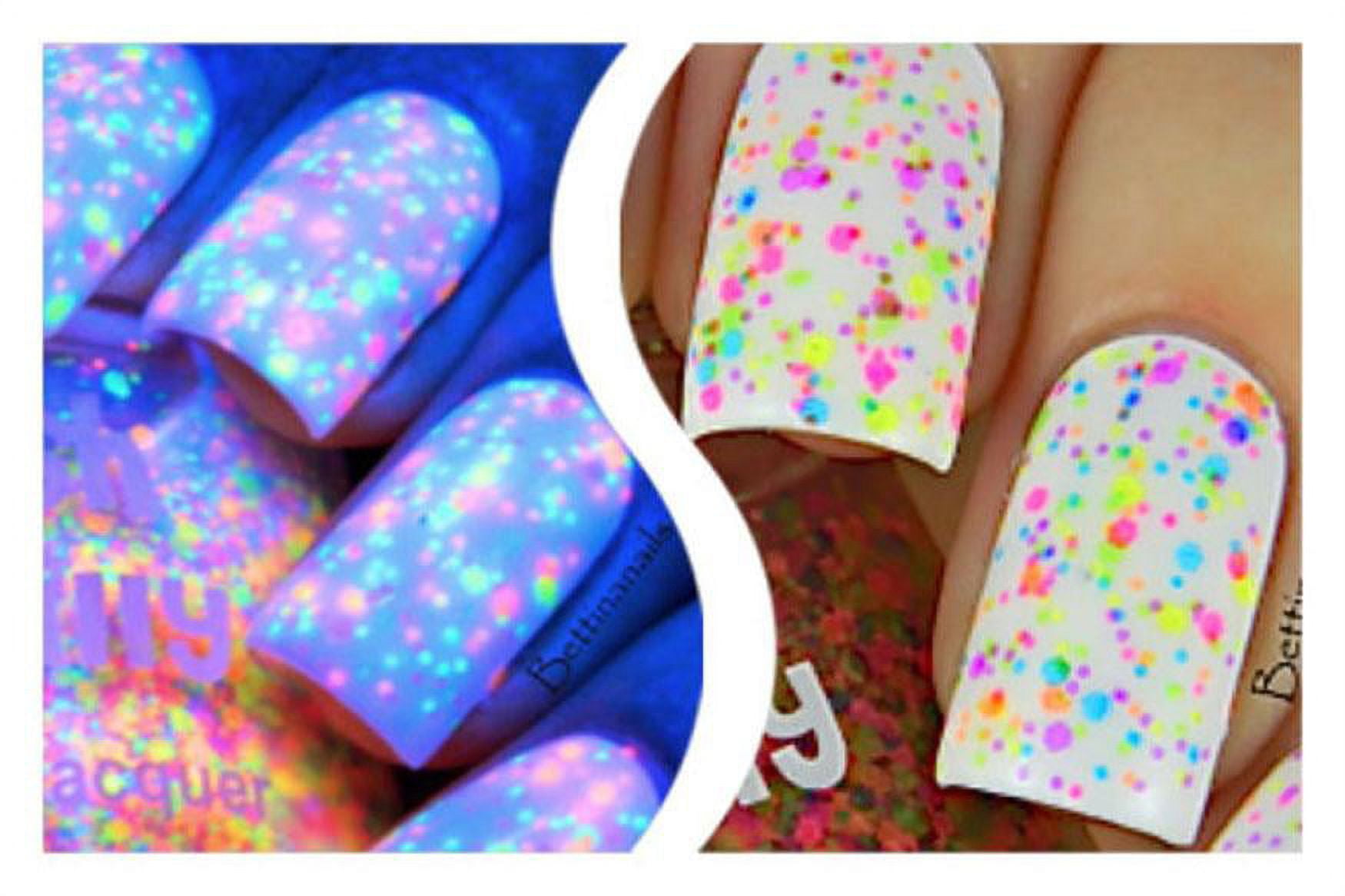 Funfetti Blacklight Reactive UV Nail Polish – DirectGlow LLC