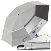 UV Blocker Sun Umbrella Large Wind Resistant Umbrella Auto Open UPF 55+ Sun Protection 58 inch