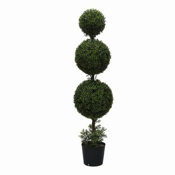 UV Boxwood Triple Ball Everyday Topiary with Pot - 5 ft.