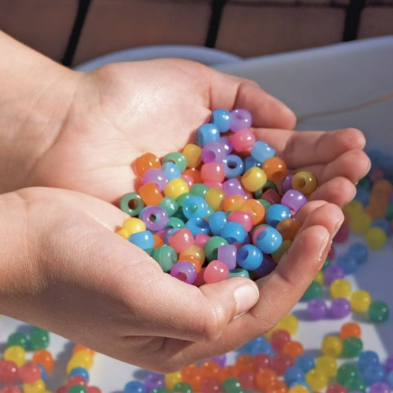 UV Color Changing Beads ? 250 Beads Assorted Colors