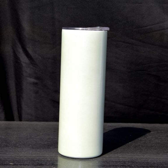 UV Color Changing  Glow In Dark Combo sublimation Blank Stainless 20oz Straight Skinny Tumblers w Lid  Straw BPA Free