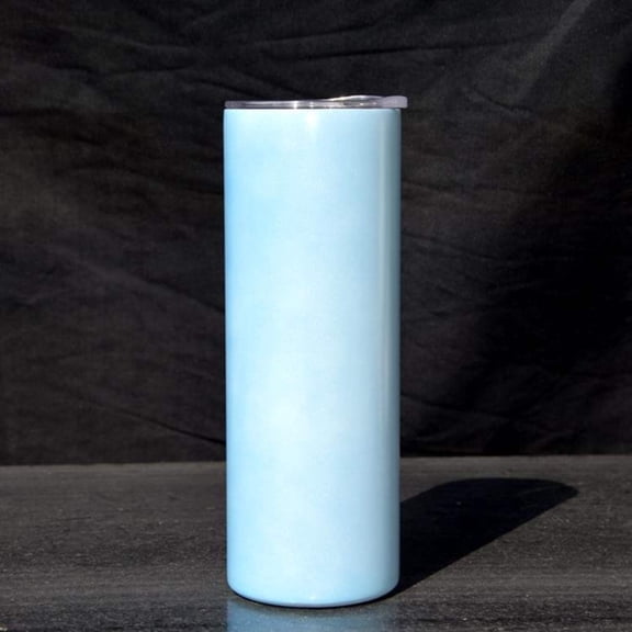 UV Color Changing Glows Green In Dark Combo sublimation Blank Stainless 20oz Straight Skinny Tumblers w Lid Straw BPA Free