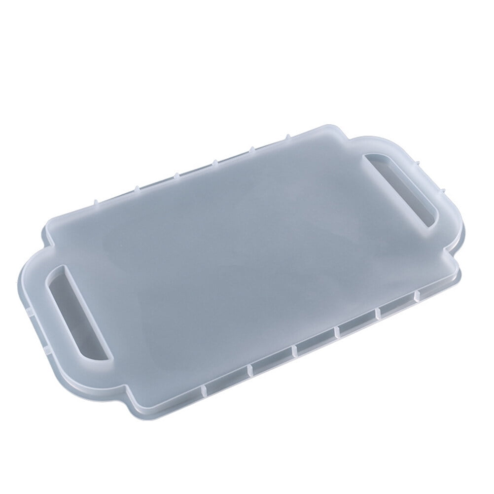 UV Epoxy Resin Mold Silicone Double Handle Fruit Tray Mold Tray Casting Mold