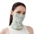 thumbnail image 1 of UV Face Mask, Sun Masks for Women, Soft Breathable Face for Outdoors, Washable Reusable Green A, 1 of 3