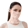thumbnail image 1 of UV Face Mask, Sun Masks for Women, Soft Breathable Face for Outdoors, Washable Reusable Pink A, 1 of 3