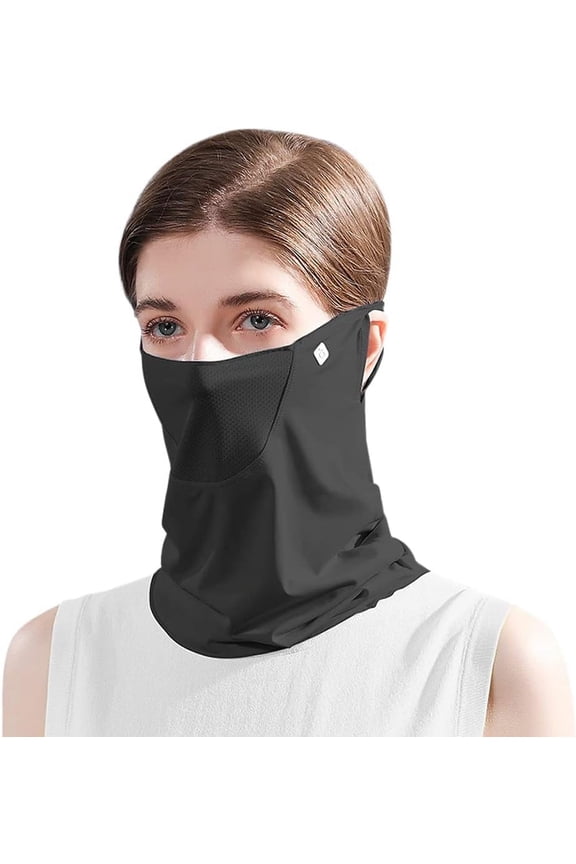 UV Face Shield Multipurpose Protector Neck Gaiter Elastic Face Mask Bandana with Ear Loops