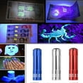 thumbnail image 1 of UV Flashlight under $5! CQCYD Mini UV Blacklight Flashlight, 9 LED Ultraviolet Torch for Money Detection Leak Finding, Aluminum Alloy UV Light for Nail Curing Inspection, Portable UV Lamp for DIY, 1 of 9