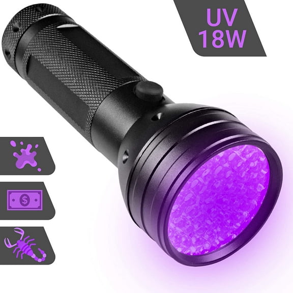 UV Flashlight Black light UV Lights , 51 LED Blacklight Pet Urine Detector For Dog/Cat Urine,Dry Stains,Bed Bug, Matching with Pet Odor Eliminator