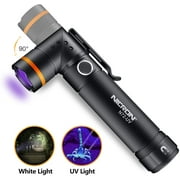 UV Flashlight,NICRON N72-UV 800LM White Light, Freely switch between white light and UV light Detector for Dog Urine, Wet Stains Bed Bugs,Camping, Outdoor,Maintain 18650/AAA Not included