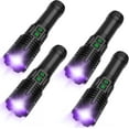 thumbnail image 1 of UV Flashlight Rechargeable, 2-in-1 Powerful Blacklight LED Flashlight, Tactical 6 Modes Bright High Lumens Water Resistant Zoomable Detector for Pet Urine Curing Resin Camping Emergencies, 1 of 9