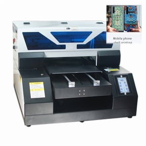UV Flatbed Printer A4UV19, 28801440dpi High Resolution, UV Printer w/ Bottle Holder Works for Phone Cases, Cups, Stickers, Acrylic