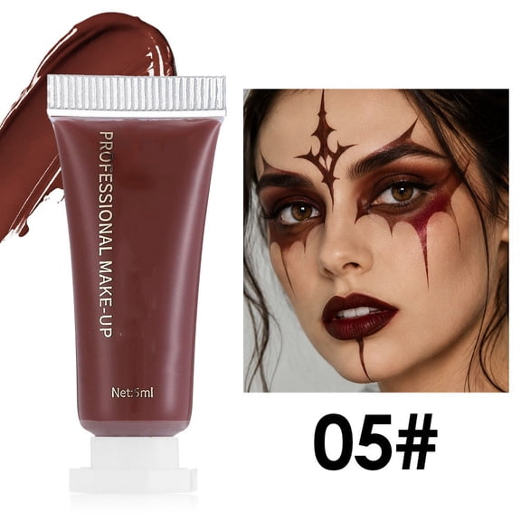 UV Fluorescent Face and Body Paint Kit, 6 Neon Water-Based Colors with Matte Gloss Finish, Waterproof Long-Lasting Formula for Halloween, Cosplay, Carnival and Blacklight Parties