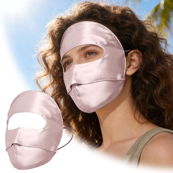 UV Full Face Covering UPF 50+ Women Breathable Mask Sun Protection Reusable Outdoor