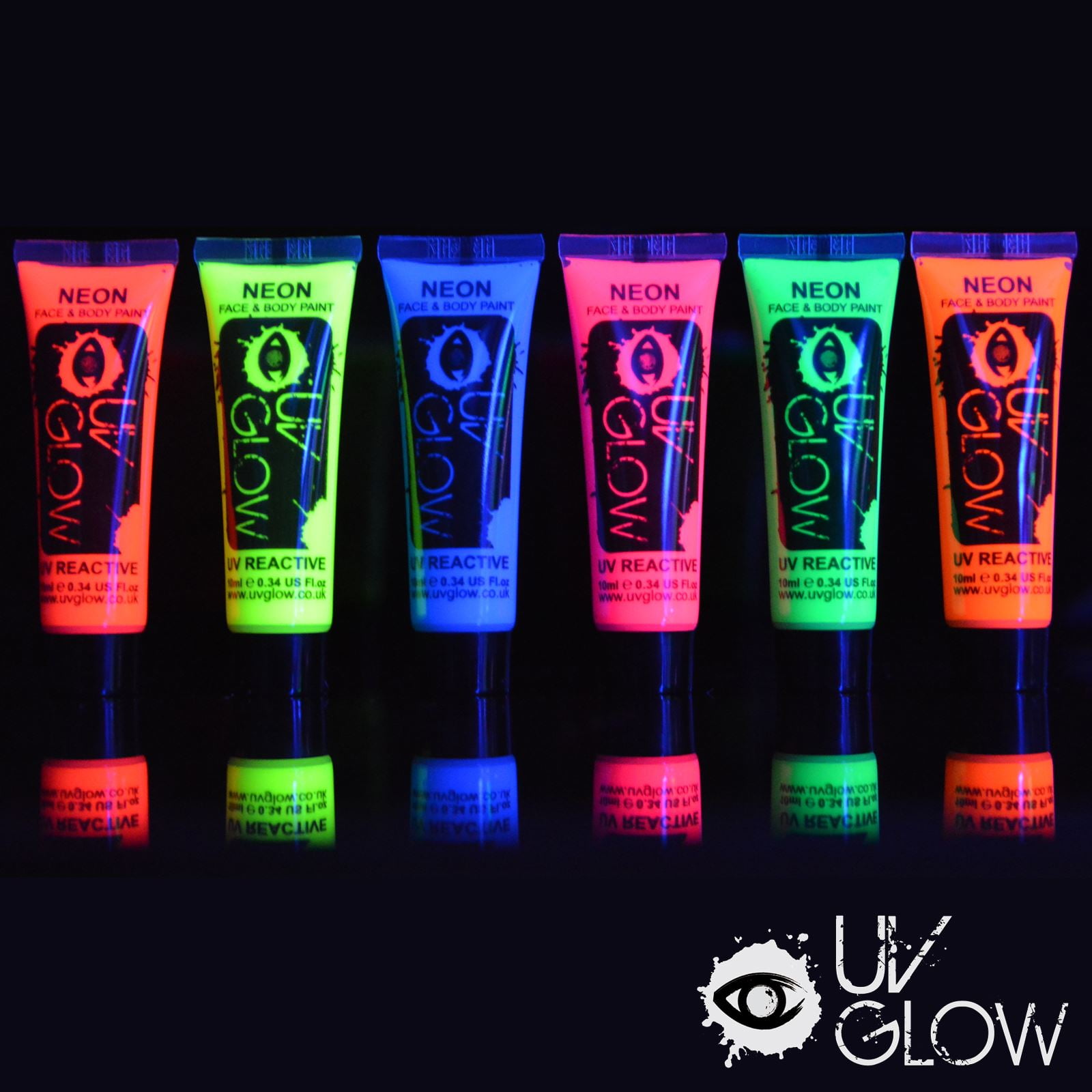 UV Glow Neon Face & Body Paint –