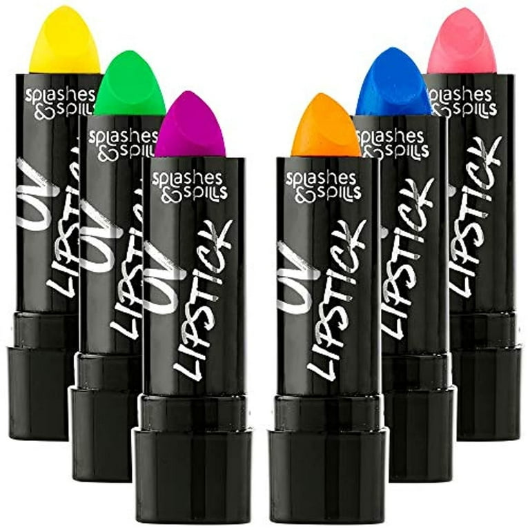 Neon UV Glitter Lipstick Pink Costume Make Up Neon UV Glitter Lipstick Pink Costume Make Up