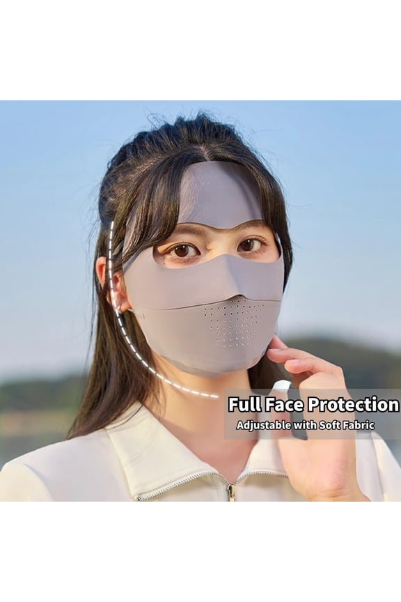 UV Guard Face Mask, UPF 50+ Tanning Protection, Reusable Cloth Cover Korean Fit, Cooling & Moisture Wicking, Anti Fog