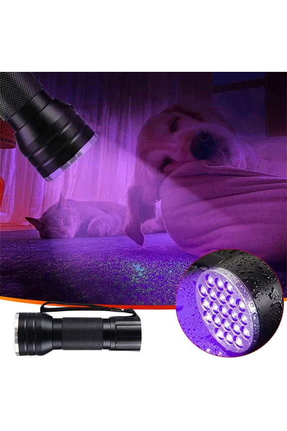 UV LED Flashlight, Blacklight Flashlight, Pet Stain Detector, Scorpion Finder Flashlight, Currency Checker Light, UV Inspection Light, Rechargeable UV Torch
