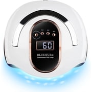 UV LED Nail Dryer 168W Faster Gel Nail Curing Lamp for Gel Polish and Regular Polish Professional Machine Pedicure Manicure Fingernail and Toenail Nail White 168W