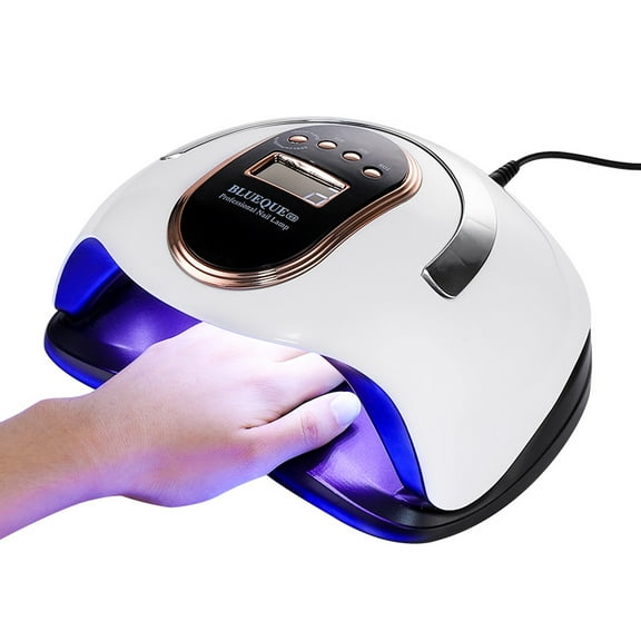 UV LED Nail Lamp 168W Faster Gel Nail Dryer Curing Lamp Automatic Sensor Gel Polish Machine with 4 Timer Setting