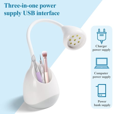 UV LED Nail Lamp – 360°Rotatable Hands-Free LED Lamp 36W Nail Dryer with Nail Brush Holder for Gel Nail Polish, Poly Builder Nail Gel, Glue Gel