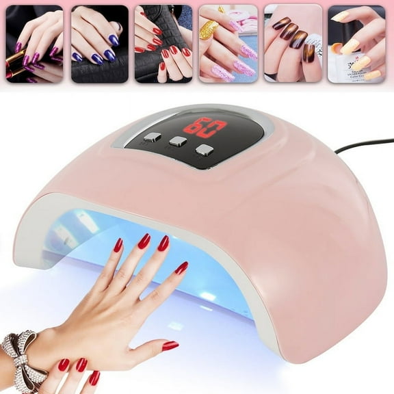 UV LED Nail Lamp, 54W Nail Dryer Gel Nail Polish Dryer Curing Lamp 18 LEDs Beads/Sensor, 3 Timers Auto for UV Gel Nail Polish (USB Port)