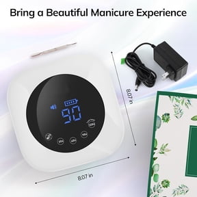 UV LED Nail Lamp, Cordless Nail Lamp 54W Rechargeable Nail Dryer Gel Polish Light with Large LCD Display, Professional Gel Curing Lamp with 4 Timer Setting Auto Sensor for Salon and Home