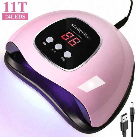 UV LED Nail Lamp, Faster Nail Dryer For Gel Polish ,Professional Gel UV Light For Nails With 3 Timers & Auto Sensor, Gel Polish Light Nail Curing Lamp With LCD Screen For Salon And Home