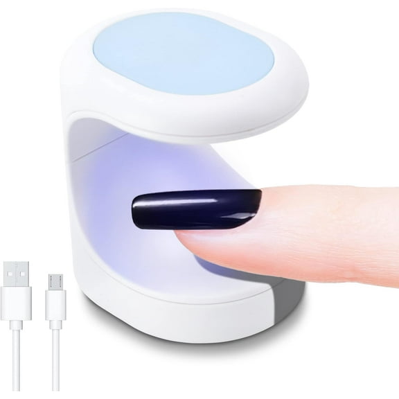 UV LED Nail Lamp, Mini UV Lamp for Gel Nails, Fast Drying Nail Lamp, Portable USB Nail Blower