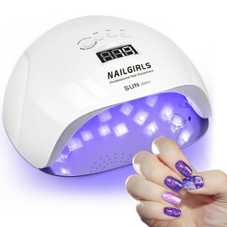 UV Light for Nails, UV LED Nail Lamp, Wisdompark Nail Dryer 72 W  Professional Nail UV Light for Gel Polish with Adapter Gel Nails 3 Timers