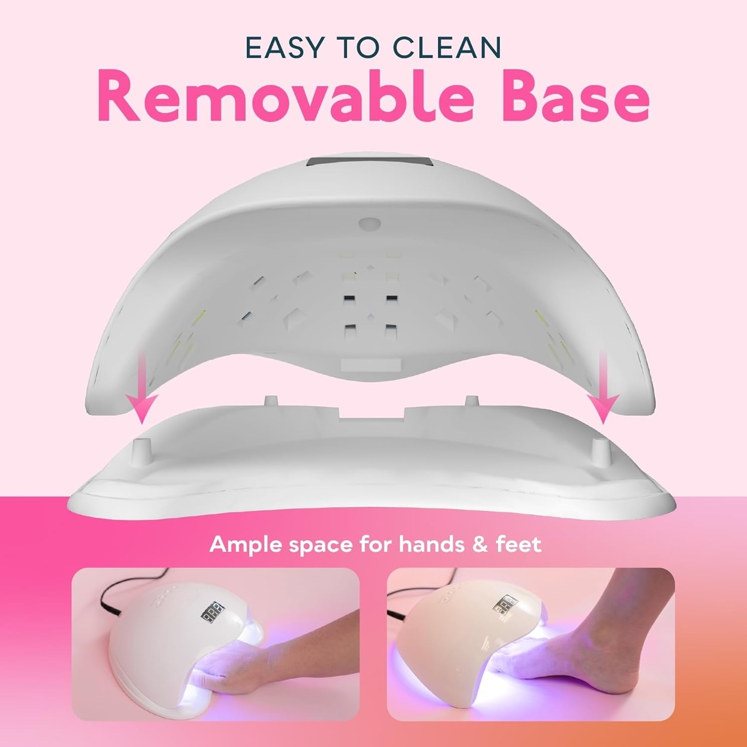 UV LED Nail Lamp,  UV LED Nail Polish Dryer Professional Gel Machine for Manicure and Pedicure with Sensor and 4 Timers SUN5Plus