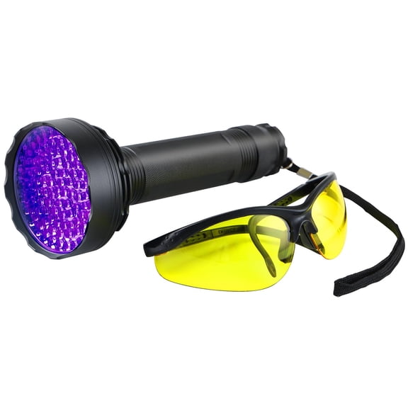 UV Leak Detection Kit with Flashlight and Protective Glasses 1 Pack