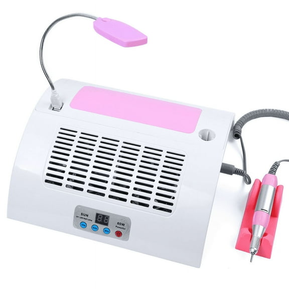 UV Led Nail Lamp Gel Polish Dryer Electric Drill Machine Nail Dust Collector Fan Vacuum Cleaner Multifuncion Manicure Machine ,Efficient Heat Dissipation