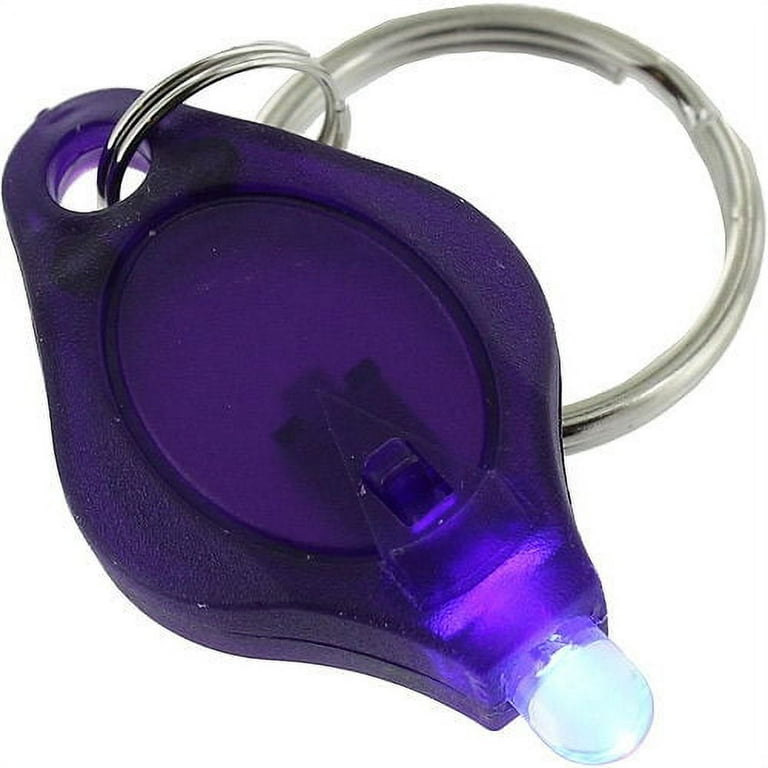 UV LED Keychain Light, Purple Black Light