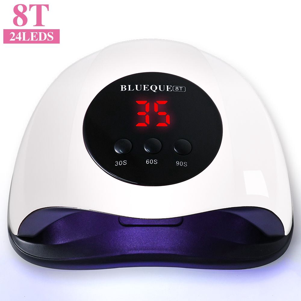 UV Light for Nails, 24LED UV LED Nail Lamp for Gel Polish,Fast Nail Dryer with Automatic Sensor, 3 Timer Setting,Small and Portable, LED Nail Light for Fingernail andToenail gel deunias