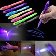 UV Light Pen Multifunction Luminous Light Invisible Ink Pen UV Money