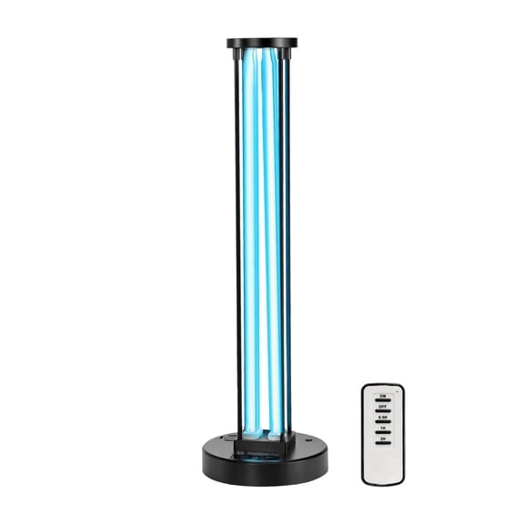 UV Light Sanitizer 110W with Ozone, UVC Lamp for Room, Remote Control & Timer - 600 sq ft Coverage - UVO Lights for Bedroom, Living Room, Hotel