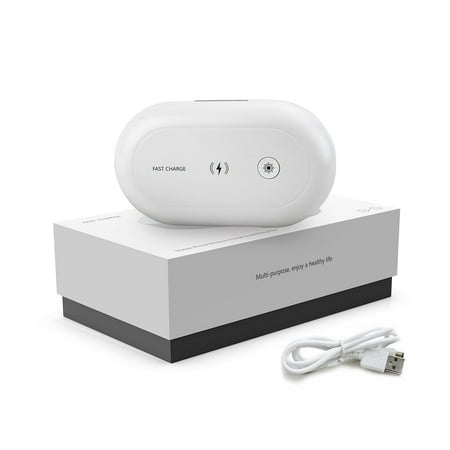 UV Light Sanitizer Box - Cell Phone Cleaner with Fast Charge & Aromatherapy