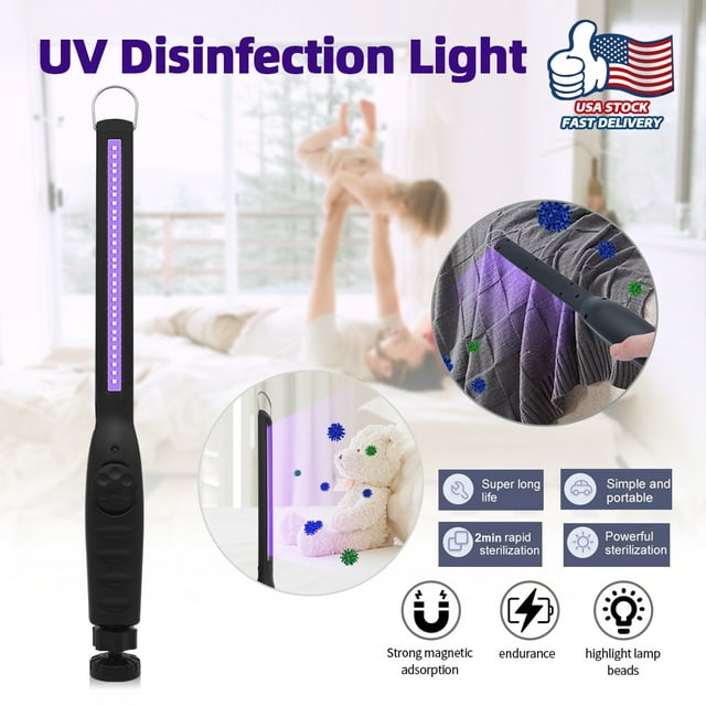 UV Light Sanitizer, UV Sanitizer Lamp Portable Travel UV Light Sanitizer Wand for Hotel