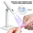 thumbnail image 1 of UV Light for Gel Nails, Handheld LED Nail Lamp, 360 Degree Rotating Multifunctional Stand, Fast Curing, Suitable for Home Manicure and Nail Salon, 1 of 5