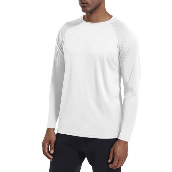 UV Long Sleeve Shirt Men Sun Pro tection Shirts Outdoor UPF 50+ SPF Rash Guard for Fishing Hiking Swimming Running