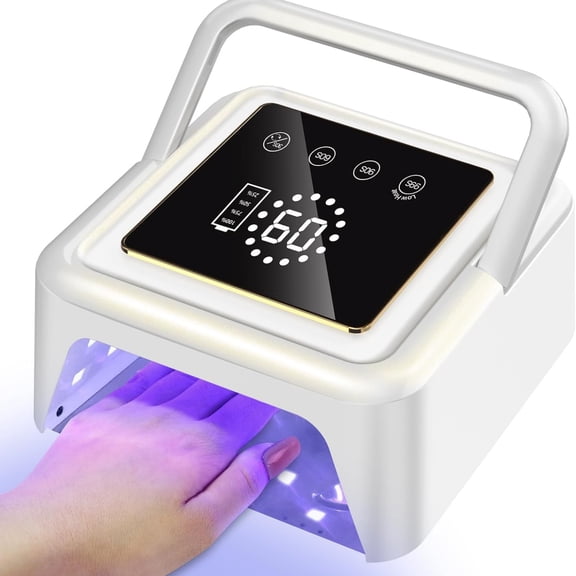 UV Nail Lamp 108W, UV Light for Gel Nail Polish, Cordless LED Nail Lamp with 36 Beads & Touch Display, Nail Light with 4 Timer Modes & Auto Sensor, Fast Curing Nail Dryer for Salon & Home